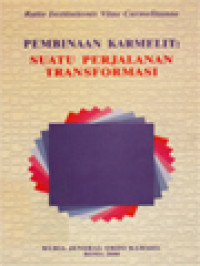 Image of Pembinaan Karmelit: Suatu Perjalanan Transformasi