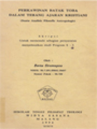 Image of Perkawinan Batak Toba Dalam Terang Ajaran Kristiani (Suatu Analisis Filosofis Antropologis)