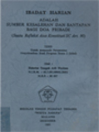 Image of Ibadat Harian Adalah Sumber Kesalehan Dan Santapan Bagi Doa Pribadi (Suatu Refleksi Atas Konstitusi SC Art. 90)