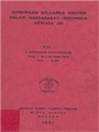 Image of Pembinaan Keluarga Kristen Dalam Masyarakat Indonesia Dewasa Ini