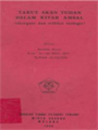 Image of Takut Akan Tuhan Dalam Kitab Amsal (Eksegese Dan Refleksi Teologis)