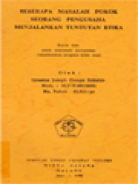 Image of Beberapa Masalah Pokok Seorang Pengusaha Menjalankan Tuntutan Etika