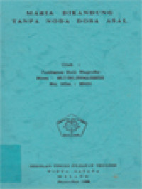 Image of Maria Dikandung Tanpa Noda Dosa Asal