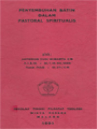 Image of Penyembuhan Batin Dalam Pastoral Spiritualis