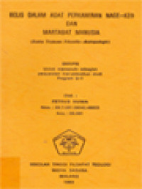 Image of Belis Dalam Adat Perkawinan Nage-Keo Dan Martabat Manusia: Suatu Tinjauan Filosofis-Antropologis
