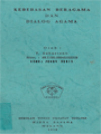 Image of Kebebasan Beragama Dan Dialog Agama