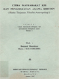 Image of Citra Masyarakat Kei Dan Penghayatan Agama Kristen (Suatu Tinjauan Filsafat Antropologi)