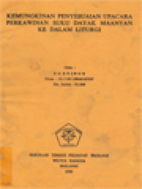 Image of Kemungkinan Penyesuaian Upacara Perkawinan Suku Dayak Maanyan Ke Dalam Liturgi