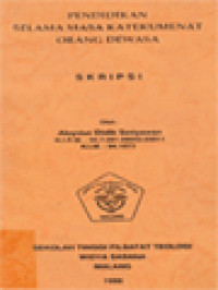 Image of Pendidikan Selama Masa Katekumenat Orang Dewasa