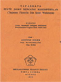 Image of Tapabrata Suatu Jalan Mencapai Kesempurnaan (Tinjauan Filosofis Etis Serat Wedatama)