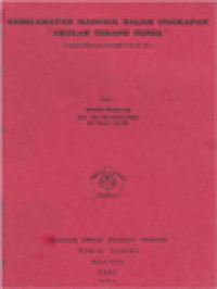 Image of Keselamatan Manusia Dalam Ungkapan 