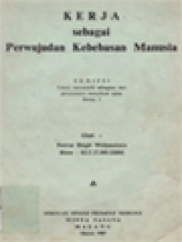 Image of Kerja Sebagai Perwujudan Kebebasan Manusia