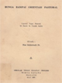 Image of Bunga Rampai Orientasi Pastoral: Laporan Tugas Pastoral Di Paroki St. Yoseph Kediri