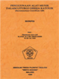 Penggunaan Alat Musik Dalam Liturgi Gereja Katolik (Sacrosanctum Concilium 120)