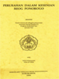 Image of Perubahan Dalam Kesenian Reog Ponorogo