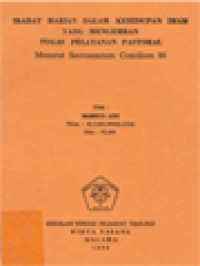 Image of Ibadat Harian Dalam Kehidupan Imam Yang Mengemban Tugas Pelayanan Pastoral, Menurut Sacrosanctum Concilium 86