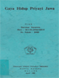 Image of Gaya Hidup Priyayi Jawa