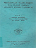 Pelaksanaan Waktu-Waktu Doa Ibadat Harian Menurut Konsili Vatikan II