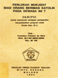 Image of Perlukah Mukjizat Bagi Orang Beriman Katolik Pada Dewasa Ini?