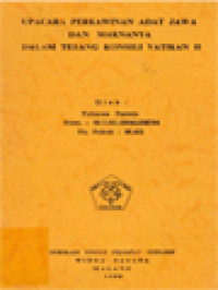 Image of Upacara Perkawinan Adat Jawa Dan Maknanya Dalam Terang Konsili Vatikan II