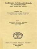 Katolik Fundamentalis, Mungkinkah? (Suatu Prediksi Dan Proyeksi)