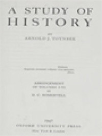 Image of A Study Of History: Abridgement of Volumes I-IV by D.C. Somervell