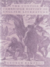 Image of The Concise Cambridge History Of English Literature