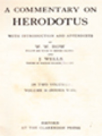 Image of A Commentary On Herodotus: With Introduction And Appendixes, Volume II (Books V-IX)
