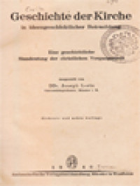 Image of Geschichte Der Kirche In Ideengeschichtlicher Betrachtung: Eine Geschichtliche Sinndeutung Der Christlichen Vergangenheit