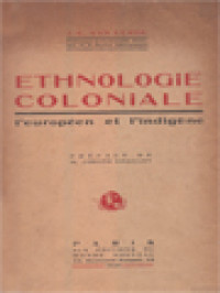 Image of Ethnologie Coloniale (L'européen Et L'indigène)