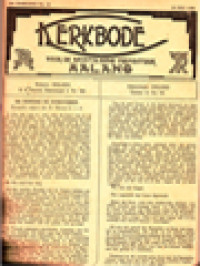 Image of Kerkbode Voor De Apostolosche Prefectuur Malang No. 27 - 52