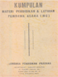 Image of Kumpulan Materi Pendidikan & Latihan Pembawa Acara (MC)