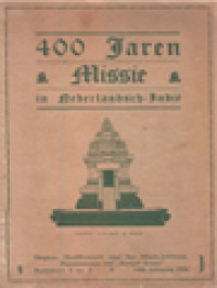 Image of 400 Jaren Missie In Nederlandsch-Indië