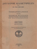 Javaanse Kaartspelen: Bijdrage Tot De Beschrijving Van Land En Volk