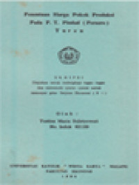 Image of Penentuan Harga Pokok Produksi Pada P.T. Pindad (Persero) Turen