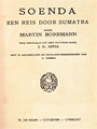 Image of Soenda Een Reis Door Sumatra