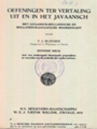 Image of Oefeningen Ter Vertaling Uit En In Het Javaansch: Met Javaansche-Hollandsch En Hollandsch-Javaansche Woordenlijst