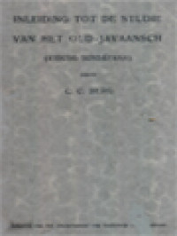 Image of Inleiding Tot De Studie Van Het Oud-Javaansch (Kidung Sundāyana)