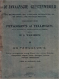 Image of De Javaansche Geestenwereld Petangan's Of Tellingen Bij De Javanen En Soendaneezen In Gebruik, II: De Pawoekon's