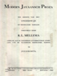 Image of Modern Javaansch Proza: Ten Dienste Van Het Onderwijs Op Middelaere Scholen