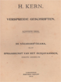 Image of Verspreide Geschriften VIII: De Nāgarakartāagama, Solt Spraakkunst Van Het Oudjavaansch, Eerste Gedeelte