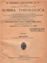 Image of Summa Theologica Accuratissime Emendata Ac Annotationibus Ex Auctoribus Probatis Et Conciliorum Pontificumque Definitionibus Ad Fidem Et Mores Pertinentibus Illustrata V
