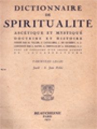 Image of Dictionnaire De Spiritualité (Ascétique Et Mystique; Doctrine Et Histoire) Tome VIII: Jacob - S. Jean Fisher