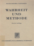 Wahrheit Und Methode: Grundzuge Einer Philosophischen Hermeneutik