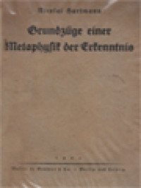 Image of Grundzüge Einer Metaphysik Der Erkenntnis