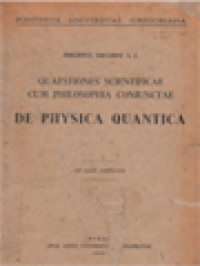 Image of Quaestiones Scientificae Cum Philosophia Coniunctae: De Physica Quantica