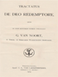 Image of Tractatus De Deo Redemptore