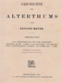 Image of Geschichte Des Altertums IV: Das Perserreich Und Die Griechen: Drittes Buch: Athen ( Vom Frieden Von 446 Bis Zur Capitulation Athens Im Jahre 404 v. Chr.