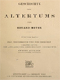 Image of Geschichte Des Altertums V: Das Perserreich und die Griechen, Viertes Buch:
Der Ausgang Der Griechischen Geschichte