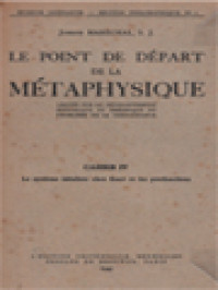 Image of Le Point De Départ De La Métaphysique IV: Le Systeme Idealiste Chez Kant Et Les Postkantiens